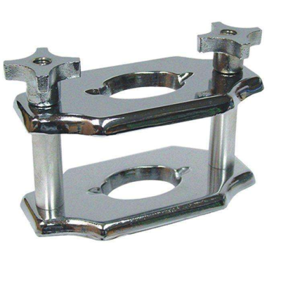 Inox beugel - 2 moffels