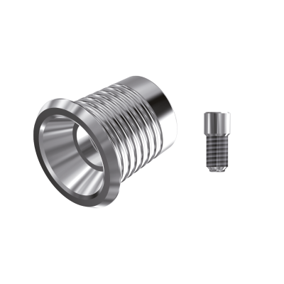 Straight 0° Ti base conical...